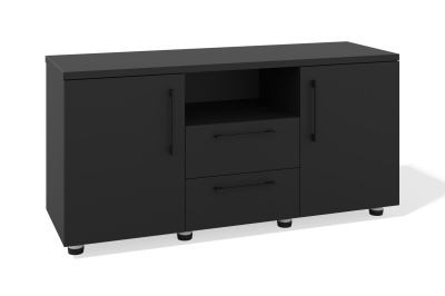 Тумба офисная Гамбург (черный графит)