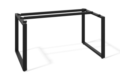 Металлическое подстолье для офисного стола О-образное (1,5мм) (черный муар, 1000x600, 50x25)