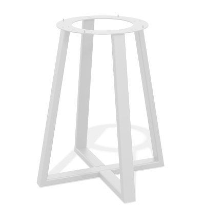 Подстолье Рим профиль 60х30мм (Стол обеденный дизайнерский) (белый муар)