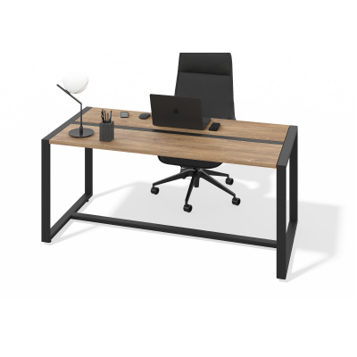 Стол обеденный (дуб канзас, черный муар, 1920x800)