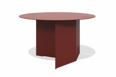 Стол журнальный (красный муар)