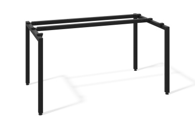 Металлическое подстолье для офисного стола П-образное (1,5мм) (черный муар, 1000x600, 50x25)