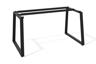 Металлическое подстолье для офисного стола А-образное (1,5мм) (черный муар, 40x40, 1000x600)