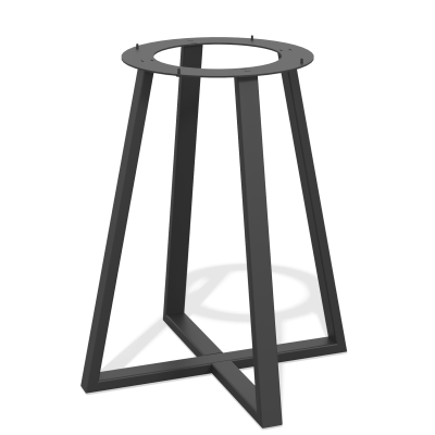 Подстолье Хельсинки профиль 50х25мм (Стол обеденный дизайнерский) (черный муар)