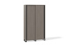 Шкаф для документов (раздвижные двери) 450х1200х2100 (Фасад: файнлайн средне-серый, Корпус А: файнлайн средне-серый, Корпус В: файнлайн средне-серый, серый муар)