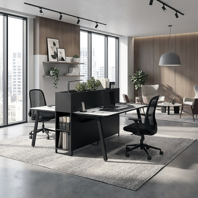 Бенч система с кашпо на 2 места