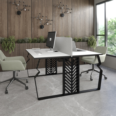 Бенч система на опорах из листа на 2 места