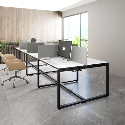 Бенч-система на 8 рабочих мест О-образное подстолье