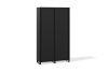 Шкаф для документов (раздвижные двери) 450х1200х2100 (Фасад: черный графит, Корпус А: черный графит, Корпус В: черный графит, черный муар)