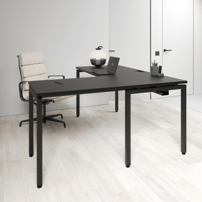Угловой офисный стол П-образное подстолье