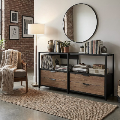 Стеллаж низкий 2 секции